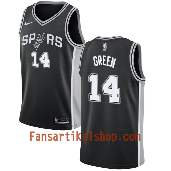 NBA San Antonio Spurs Trikot Danny Green 14 Nike 2017-18 Schwarz Swingman - Herren